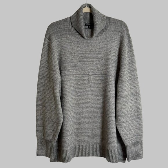 NWOT JCrew Turtleneck Sweater Marled Gray Heather Woman's Plus sz 3X - Picture 1 of 13